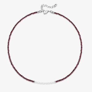 Natural Garnet & Fresh Water Pearl Necklace